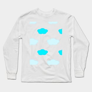 Fluffy Cloud Pattern Long Sleeve T-Shirt